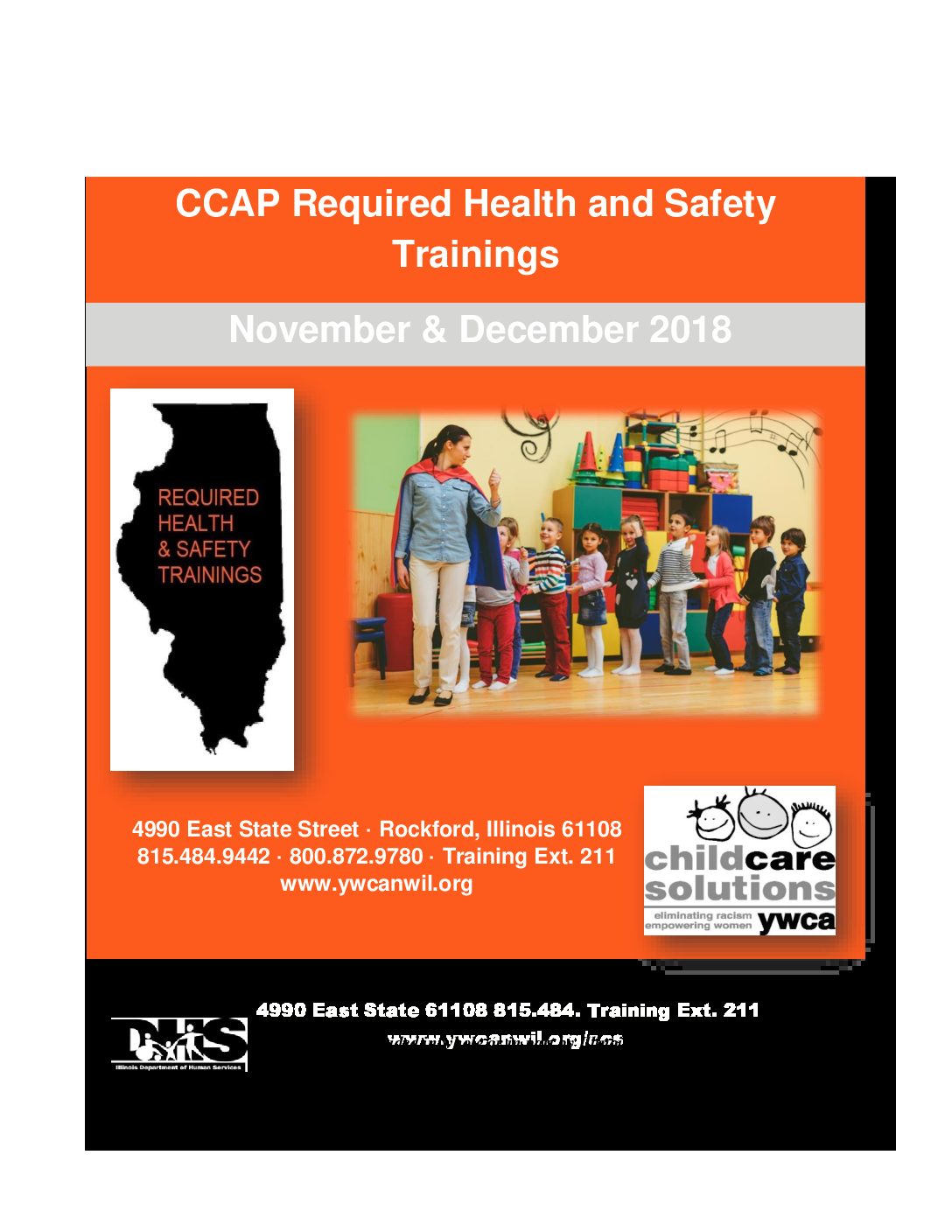 November and December CCAP Health and Safety Requirements Training